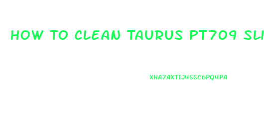 How To Clean Taurus Pt709 Slim