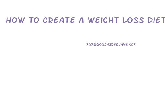 How To Create A Weight Loss Diet Plan