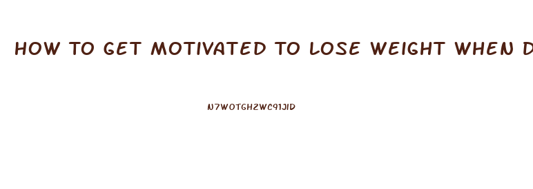 How To Get Motivated To Lose Weight When Depressed