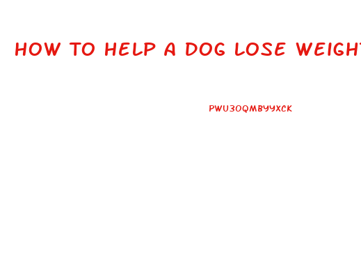 How To Help A Dog Lose Weight Fast