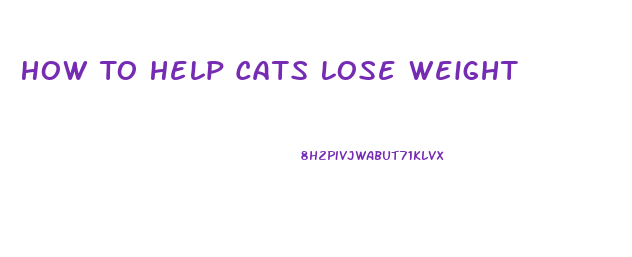 How To Help Cats Lose Weight