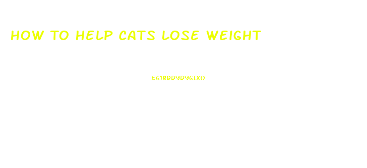 How To Help Cats Lose Weight