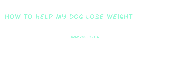 How To Help My Dog Lose Weight