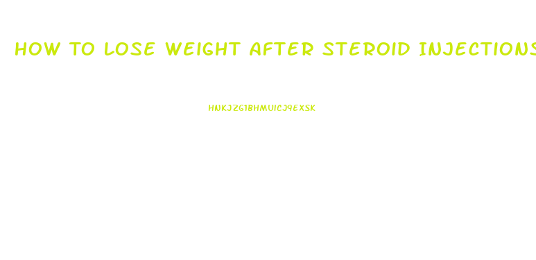 How To Lose Weight After Steroid Injections