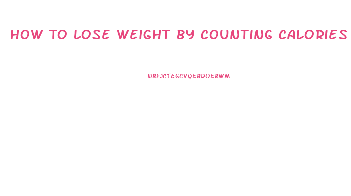 How To Lose Weight By Counting Calories