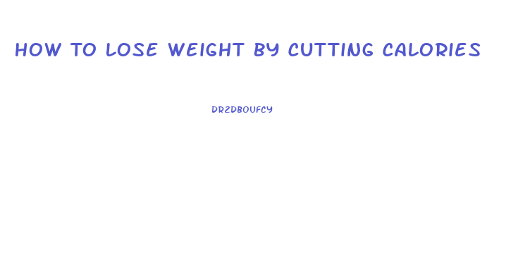 How To Lose Weight By Cutting Calories