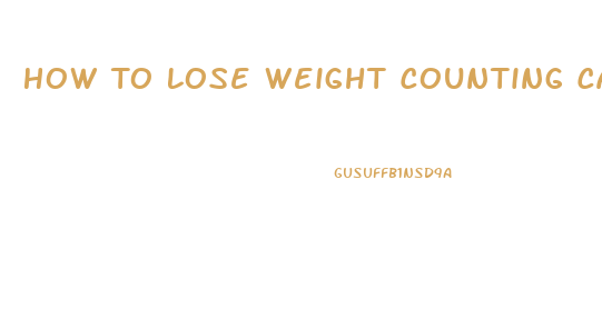 How To Lose Weight Counting Calories