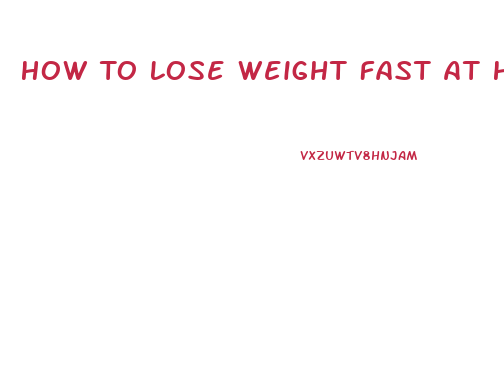 How To Lose Weight Fast At Home In A Month