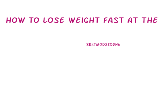 How To Lose Weight Fast At The Gym