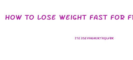 How To Lose Weight Fast For Free