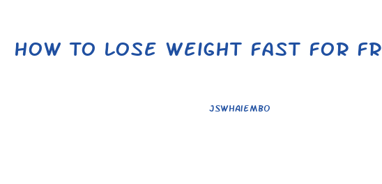 How To Lose Weight Fast For Free