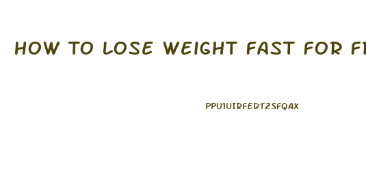 How To Lose Weight Fast For Free