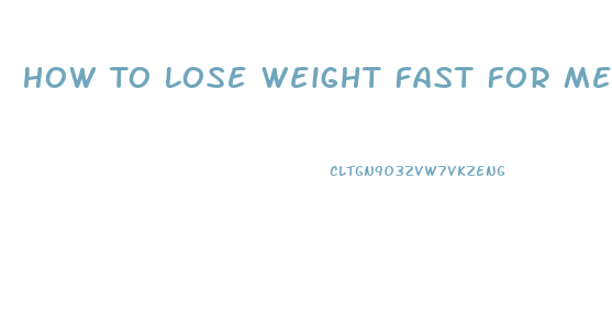 How To Lose Weight Fast For Men In 2 Weeks