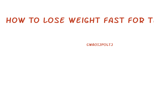 How To Lose Weight Fast For Teenage Guys