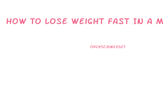 How To Lose Weight Fast In A Month