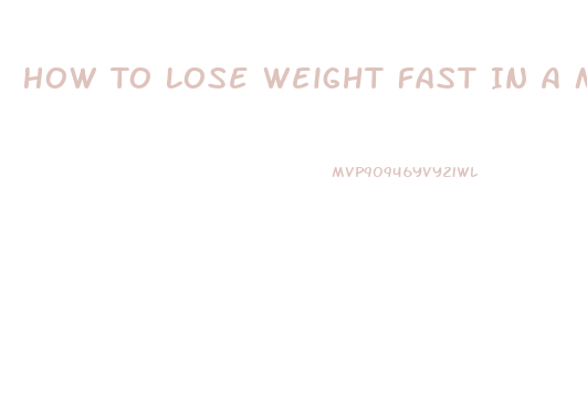 How To Lose Weight Fast In A Month With Pills
