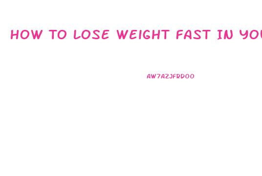How To Lose Weight Fast In Your 40s