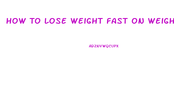 How To Lose Weight Fast On Weight Watchers