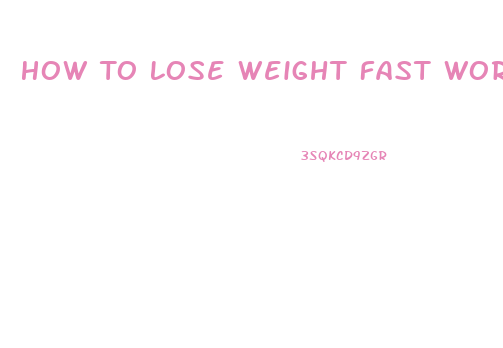 How To Lose Weight Fast Workouts