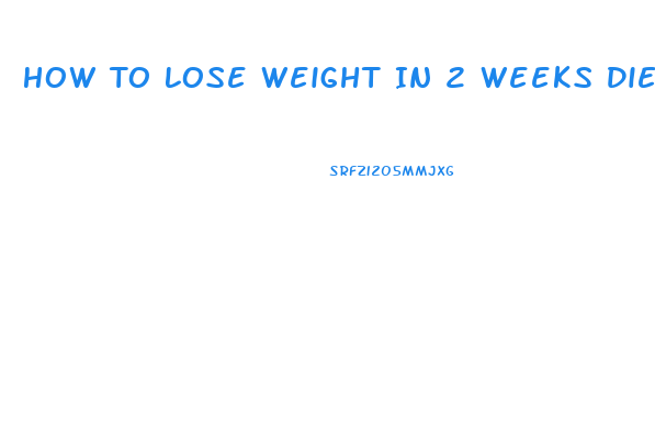 How To Lose Weight In 2 Weeks Diet Plan