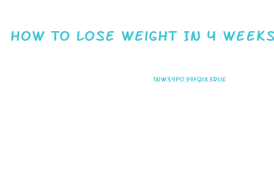 How To Lose Weight In 4 Weeks For Teenagers