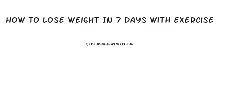 How To Lose Weight In 7 Days With Exercise