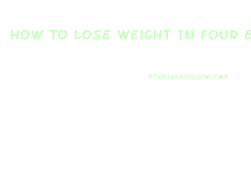 How To Lose Weight In Four Easy Steps