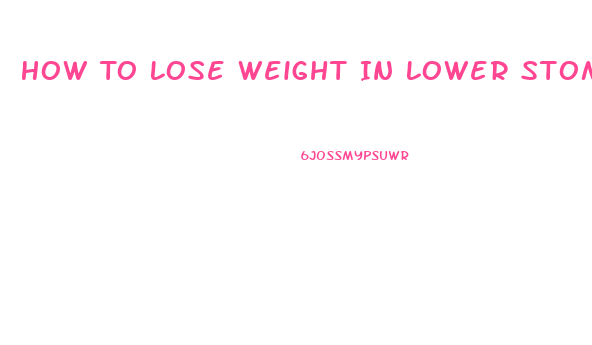How To Lose Weight In Lower Stomach