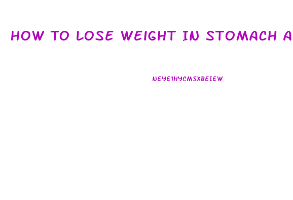 How To Lose Weight In Stomach Area