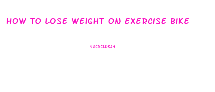 How To Lose Weight On Exercise Bike