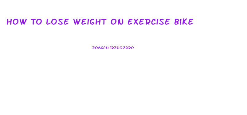 How To Lose Weight On Exercise Bike