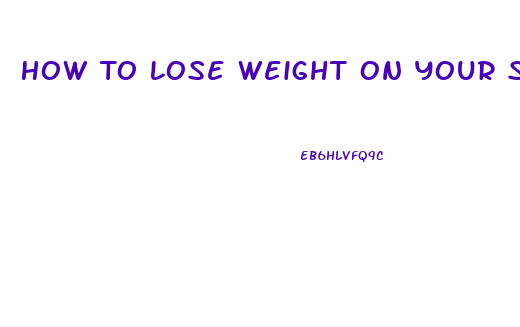 How To Lose Weight On Your Sides