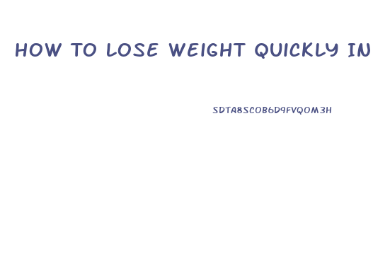 How To Lose Weight Quickly In 7 Days