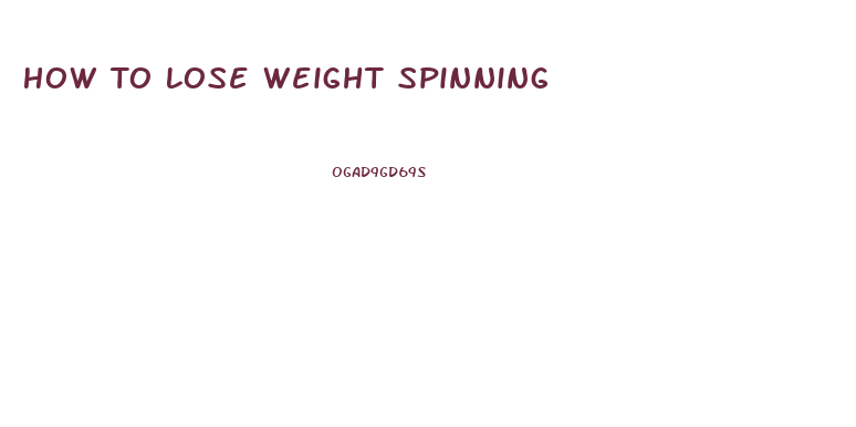 How To Lose Weight Spinning