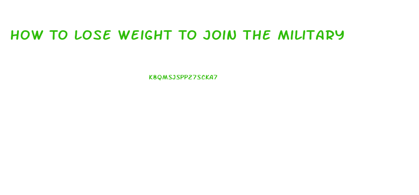 How To Lose Weight To Join The Military