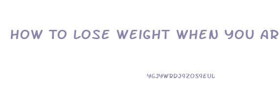 How To Lose Weight When You Are Depressed