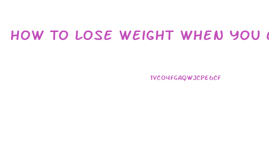 How To Lose Weight When You Can T Walk