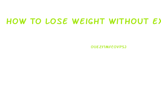 How To Lose Weight Without Exercise Or Pills Or Diets