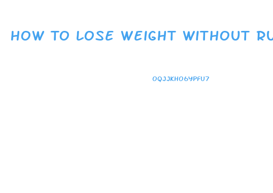 How To Lose Weight Without Running