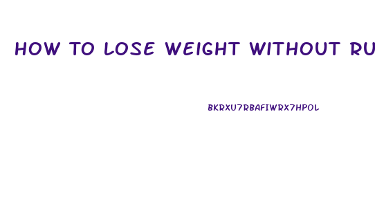 How To Lose Weight Without Running