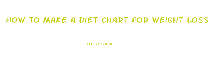 How To Make A Diet Chart For Weight Loss