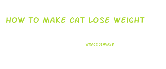 How To Make Cat Lose Weight