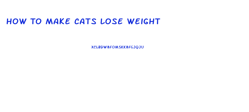 How To Make Cats Lose Weight