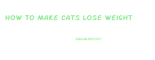 How To Make Cats Lose Weight