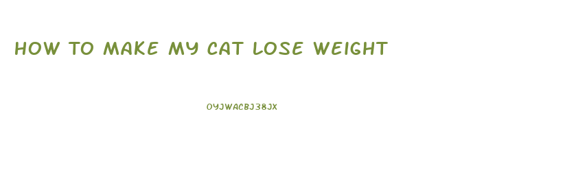 How To Make My Cat Lose Weight