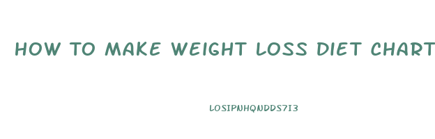 How To Make Weight Loss Diet Chart