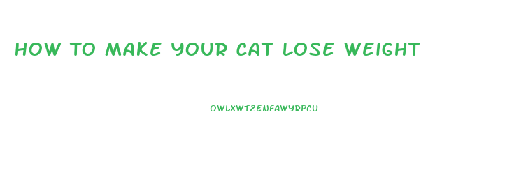 How To Make Your Cat Lose Weight