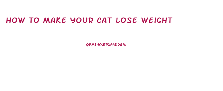 How To Make Your Cat Lose Weight