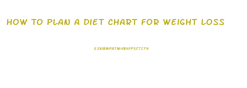 How To Plan A Diet Chart For Weight Loss