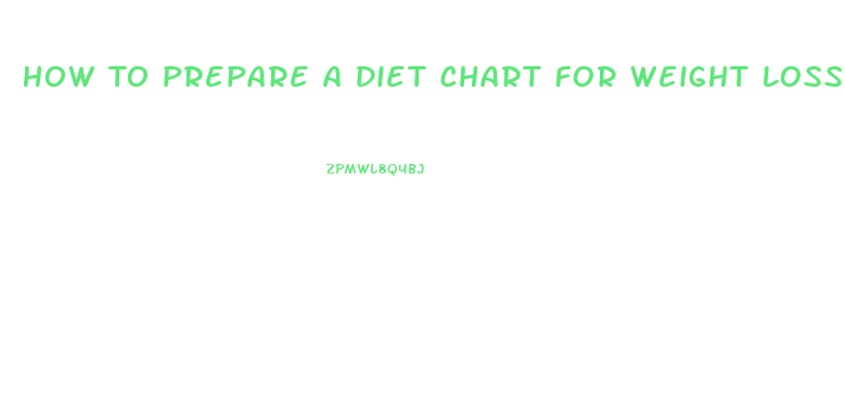 How To Prepare A Diet Chart For Weight Loss